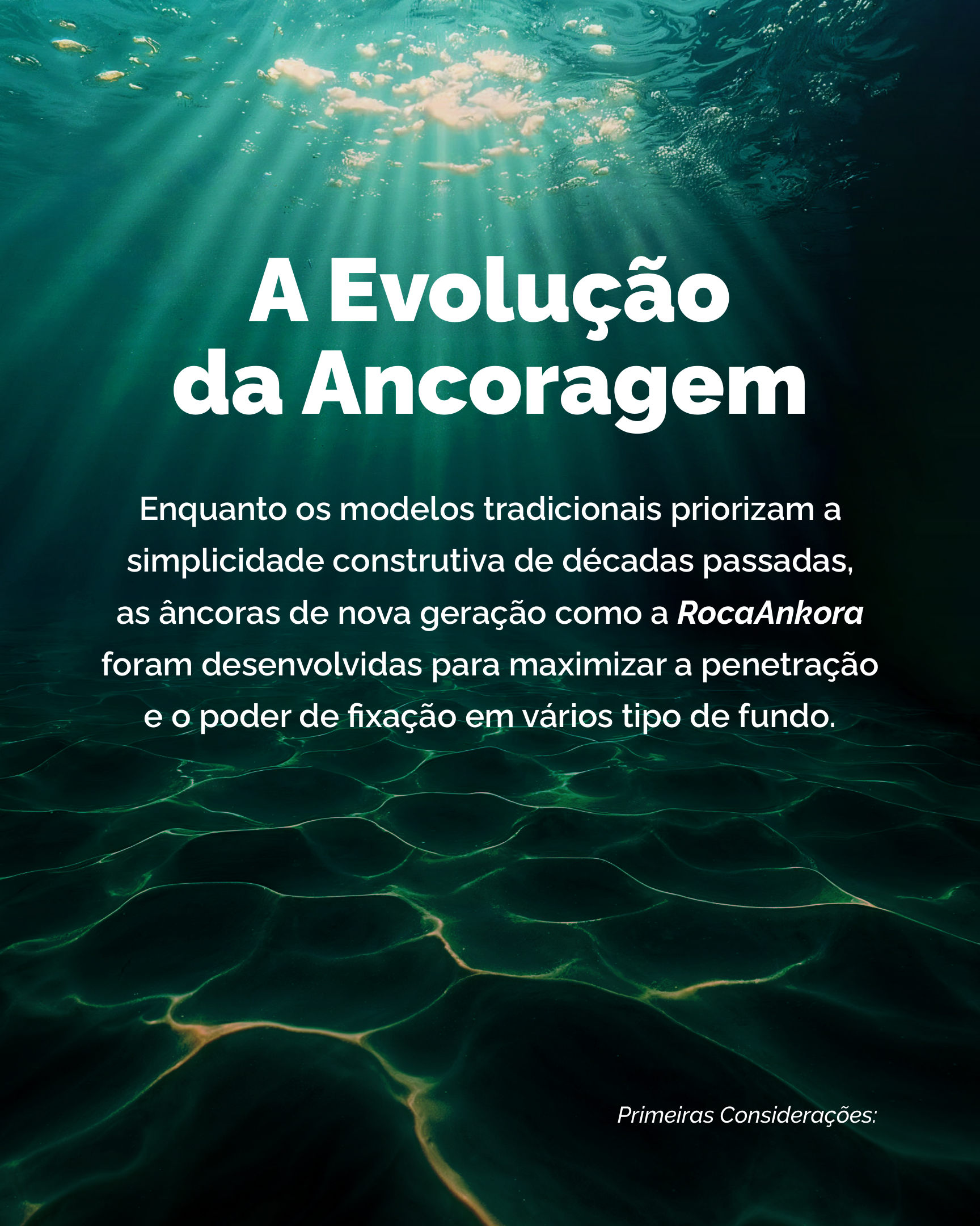 A evolução da ancoragem: âncoras de nova geração como a RocaAnkora vs. modelos tradicionais